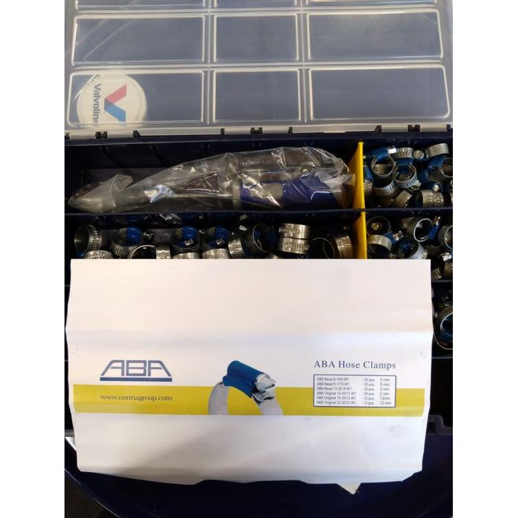 Aba-kiristimet Nova-Orig.W1 120kpl+avain