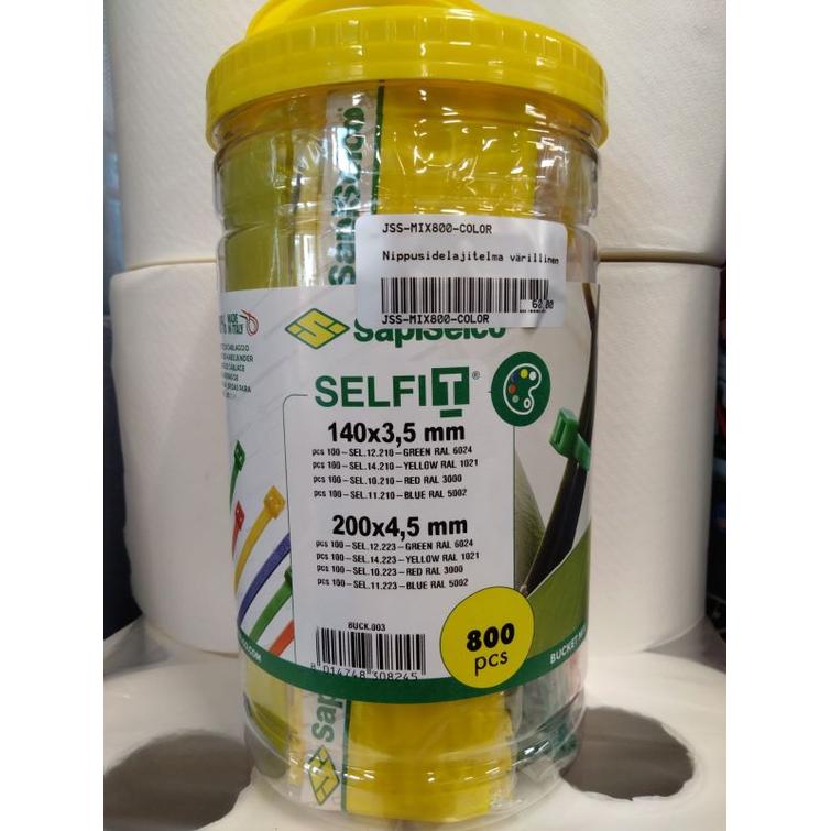 Nippusidelajitelma värillinen 800KPL