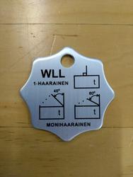 Nostoketjuyhdistelmän tunnuskilpi